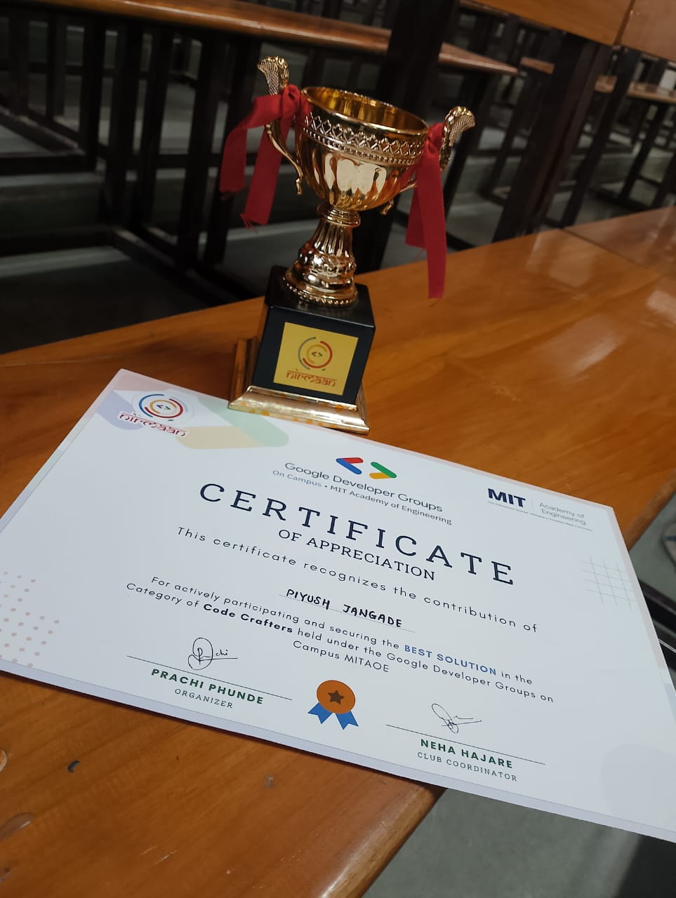Hackathon Certificate